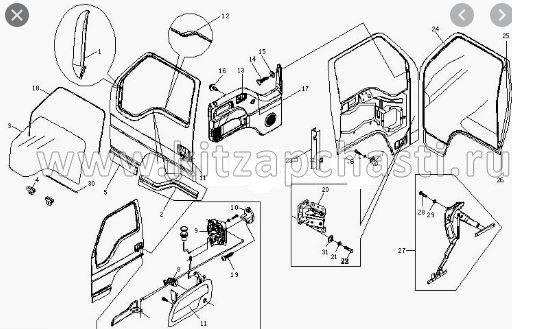 Уплотнитель двери правый BAW Fenix 1065 Евро 3 BP17806121008